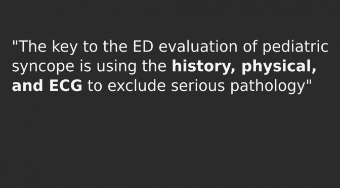 Pediatric Syncope - emdocs